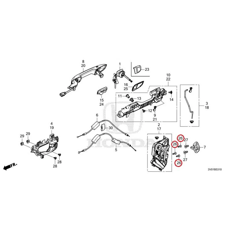 [NEW] JDM HONDA ZR-V RZ3 2023 Front Door Locks/Outer Handles GENUINE OEM - Image 39