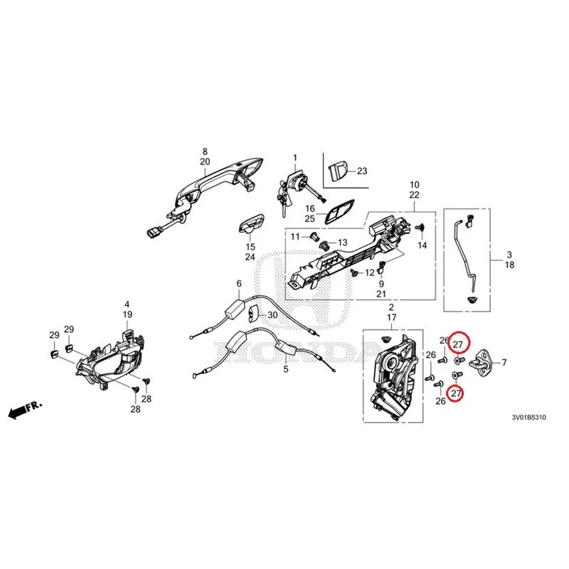 [NEW] JDM HONDA ZR-V RZ3 2023 Front Door Locks/Outer Handles GENUINE OEM - Image 40