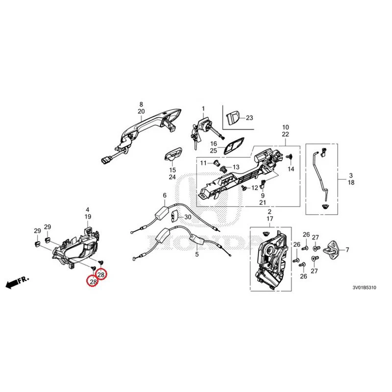 [NEW] JDM HONDA ZR-V RZ3 2023 Front Door Locks/Outer Handles GENUINE OEM - Image 41