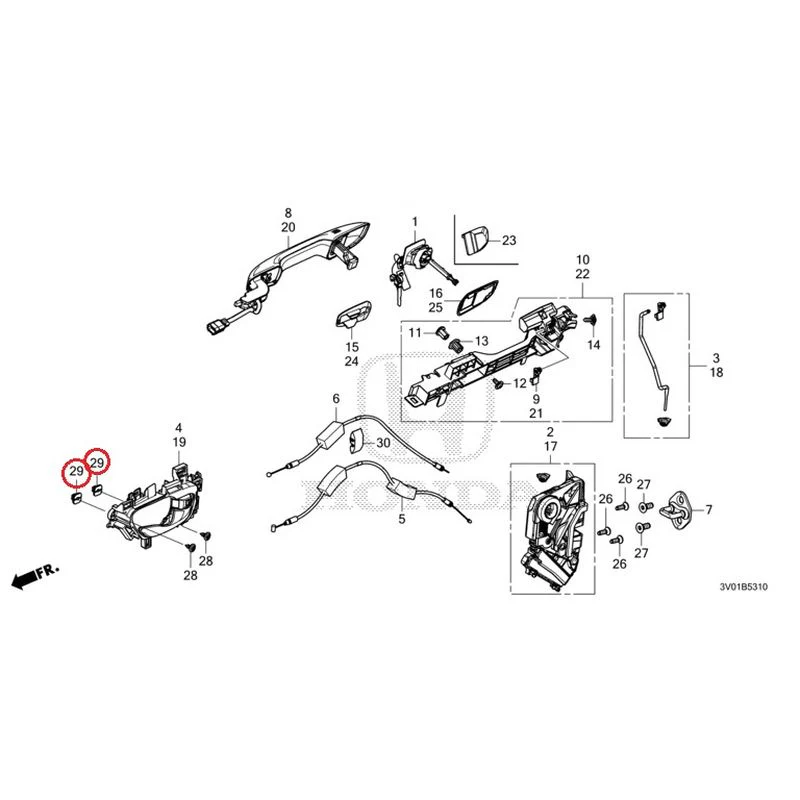 [NEW] JDM HONDA ZR-V RZ3 2023 Front Door Locks/Outer Handles GENUINE OEM - Image 42