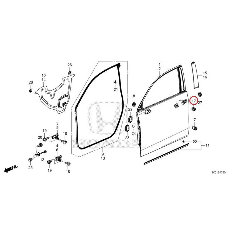 [NEW] JDM HONDA ZR-V RZ3 2023 Front Door Panel GENUINE OEM - Image 18