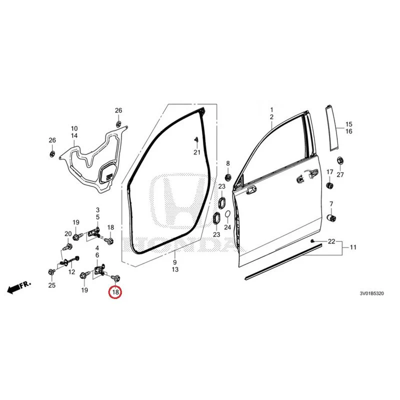 [NEW] JDM HONDA ZR-V RZ3 2023 Front Door Panel GENUINE OEM - Image 19