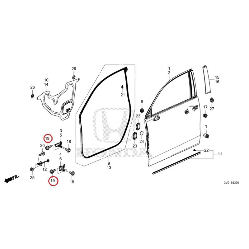 [NEW] JDM HONDA ZR-V RZ3 2023 Front Door Panel GENUINE OEM - Image 20