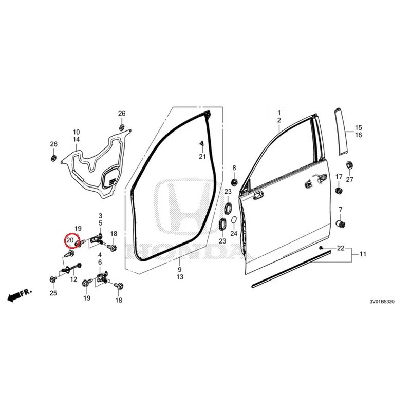 [NEW] JDM HONDA ZR-V RZ3 2023 Front Door Panel GENUINE OEM - Image 22