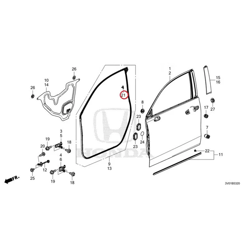 [NEW] JDM HONDA ZR-V RZ3 2023 Front Door Panel GENUINE OEM - Image 23