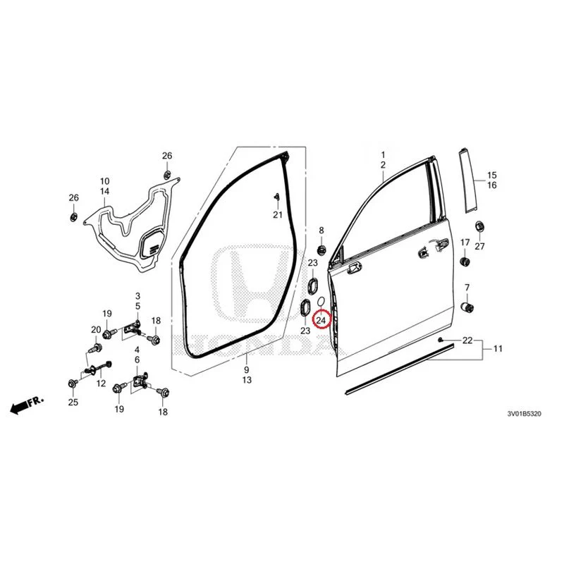 [NEW] JDM HONDA ZR-V RZ3 2023 Front Door Panel GENUINE OEM - Image 26