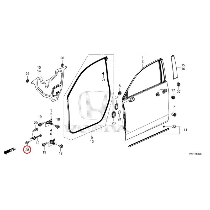 [NEW] JDM HONDA ZR-V RZ3 2023 Front Door Panel GENUINE OEM - Image 27