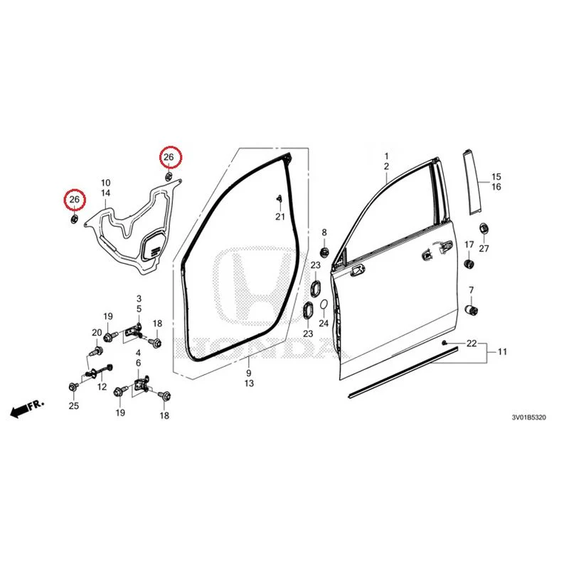 [NEW] JDM HONDA ZR-V RZ3 2023 Front Door Panel GENUINE OEM - Image 28
