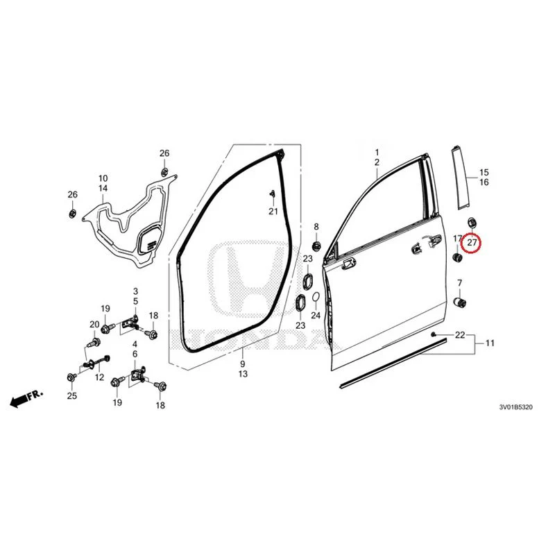 [NEW] JDM HONDA ZR-V RZ3 2023 Front Door Panel GENUINE OEM - Image 29