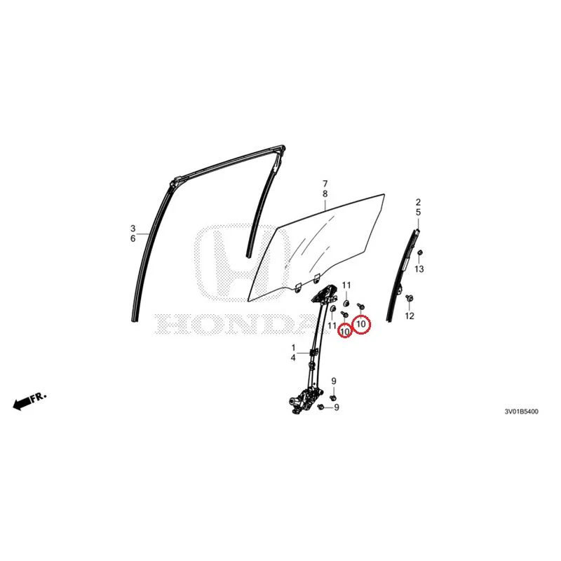 [NEW] JDM HONDA ZR-V RZ3 2023 Rear Door Glass/Regulator GENUINE OEM - Image 11