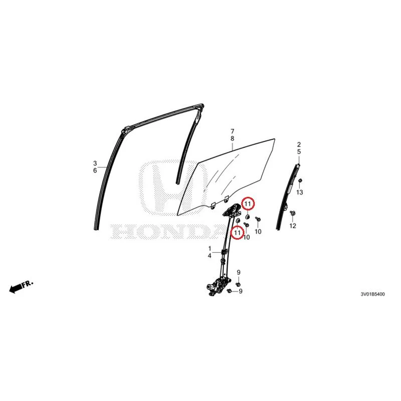 [NEW] JDM HONDA ZR-V RZ3 2023 Rear Door Glass/Regulator GENUINE OEM - Image 12