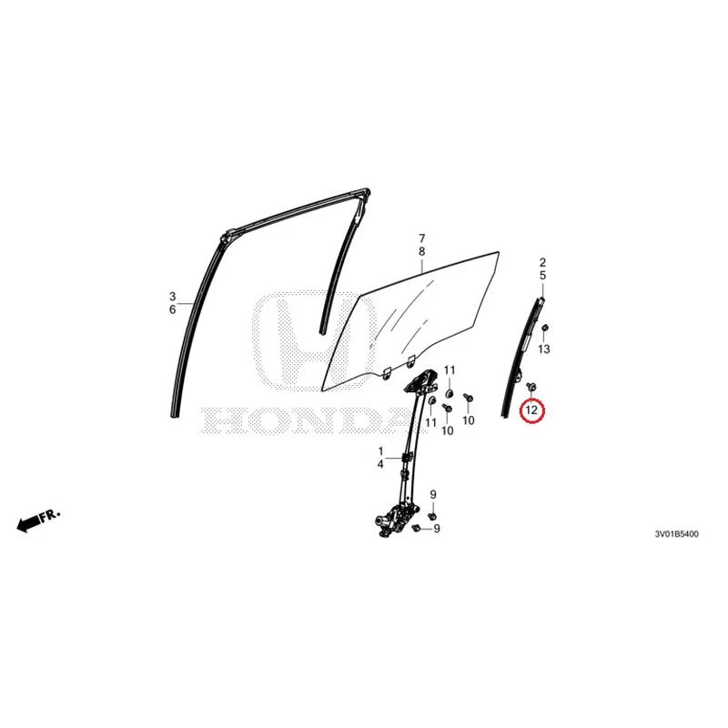 [NEW] JDM HONDA ZR-V RZ3 2023 Rear Door Glass/Regulator GENUINE OEM - Image 13