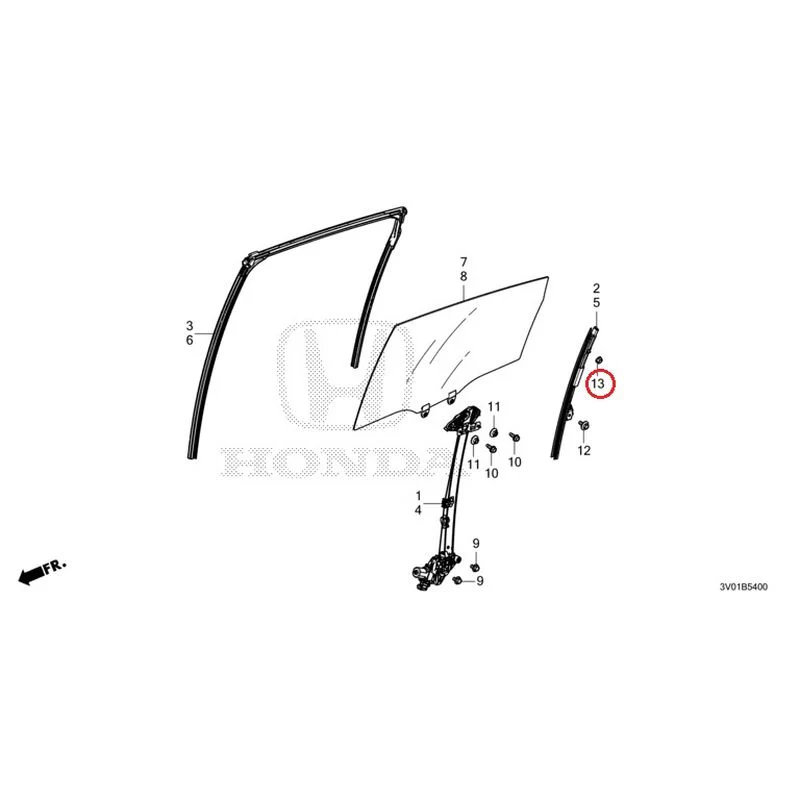 [NEW] JDM HONDA ZR-V RZ3 2023 Rear Door Glass/Regulator GENUINE OEM - Image 14