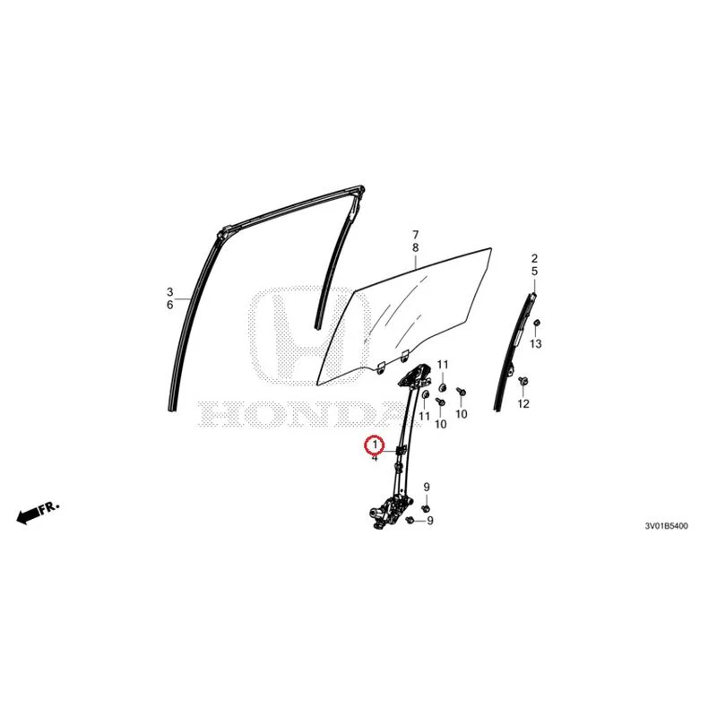 [NEW] JDM HONDA ZR-V RZ3 2023 Rear Door Glass/Regulator GENUINE OEM - Image 2