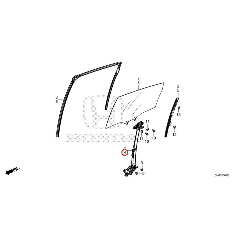 [NEW] JDM HONDA ZR-V RZ3 2023 Rear Door Glass/Regulator GENUINE OEM - Image 5