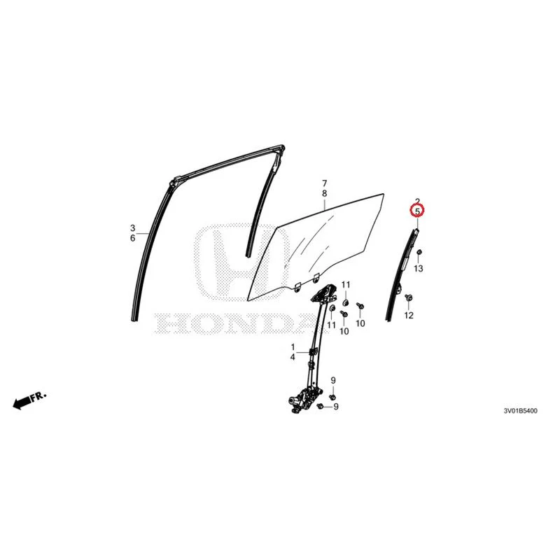 [NEW] JDM HONDA ZR-V RZ3 2023 Rear Door Glass/Regulator GENUINE OEM - Image 6