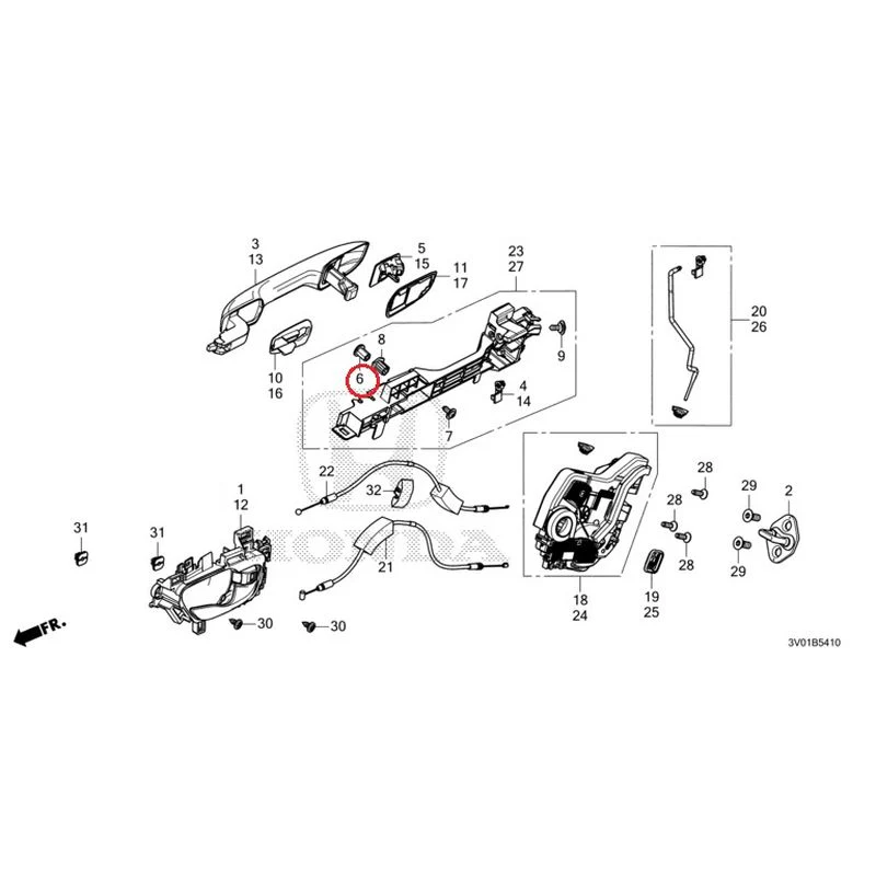 [NEW] JDM HONDA ZR-V RZ3 2023 Rear Door Locks/Outer Handles GENUINE OEM - Image 13