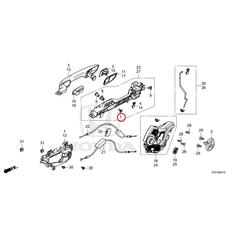 [NEW] JDM HONDA ZR-V RZ3 2023 Rear Door Locks/Outer Handles GENUINE OEM - Image 14