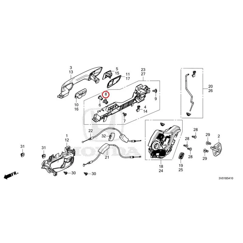 [NEW] JDM HONDA ZR-V RZ3 2023 Rear Door Locks/Outer Handles GENUINE OEM - Image 15