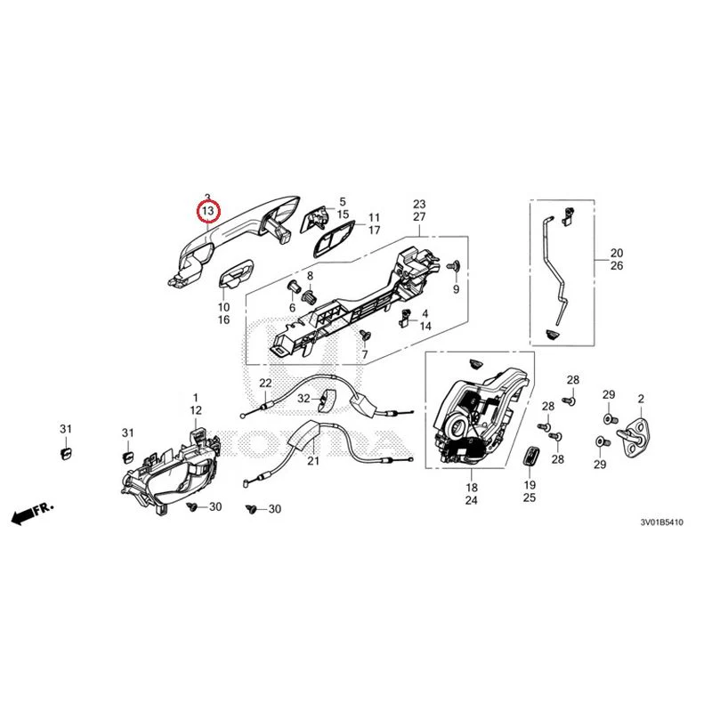 [NEW] JDM HONDA ZR-V RZ3 2023 Rear Door Locks/Outer Handles GENUINE OEM - Image 20
