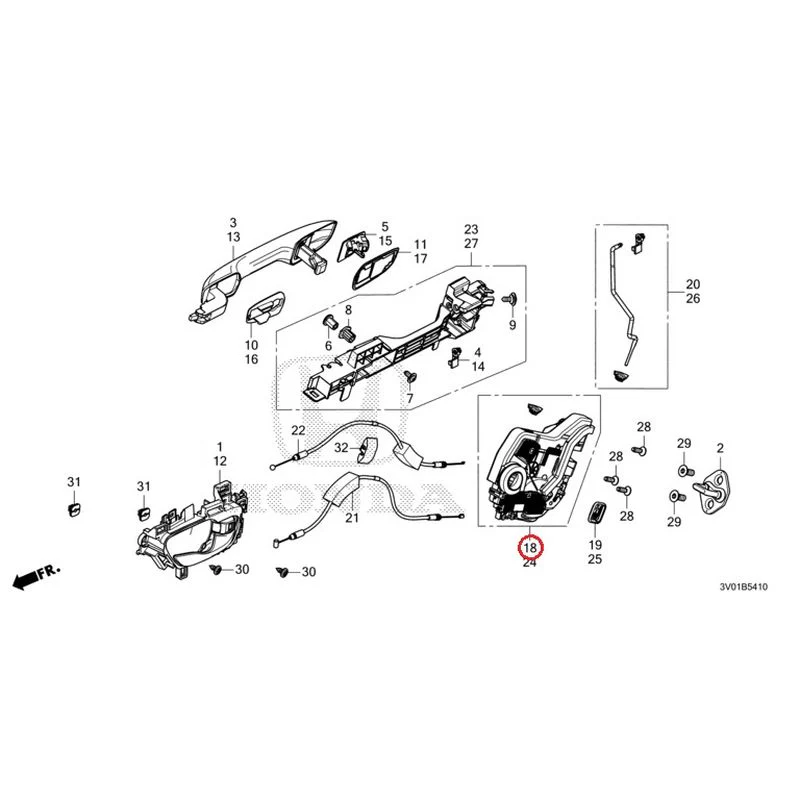 [NEW] JDM HONDA ZR-V RZ3 2023 Rear Door Locks/Outer Handles GENUINE OEM - Image 31
