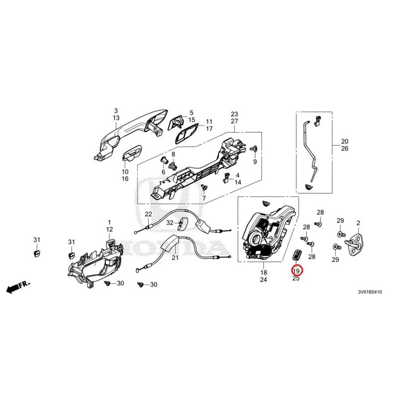 [NEW] JDM HONDA ZR-V RZ3 2023 Rear Door Locks/Outer Handles GENUINE OEM - Image 32