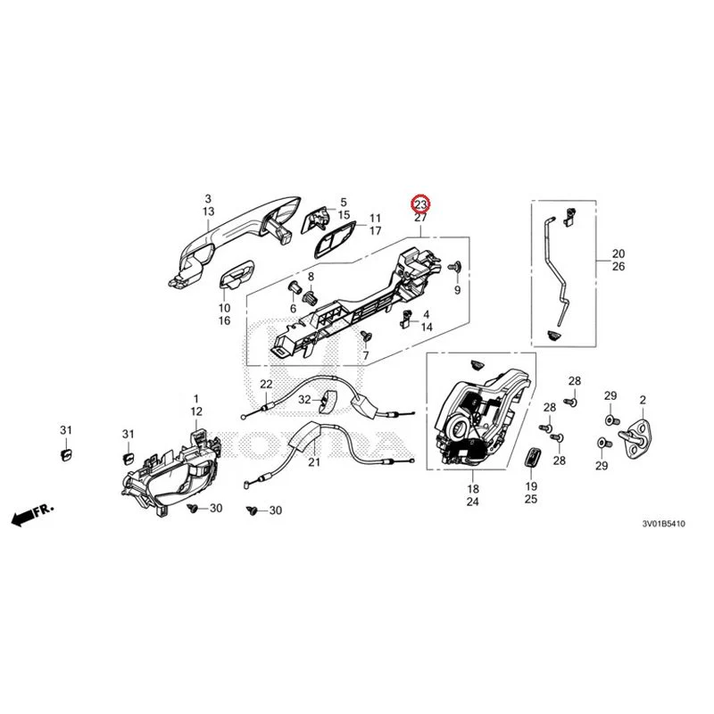 [NEW] JDM HONDA ZR-V RZ3 2023 Rear Door Locks/Outer Handles GENUINE OEM - Image 36