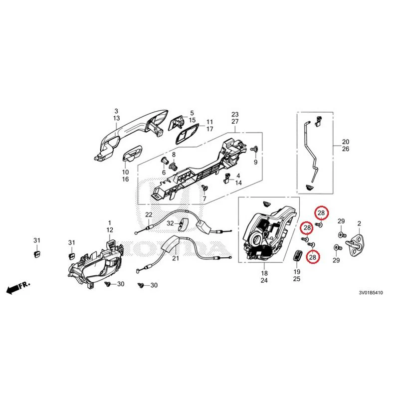 [NEW] JDM HONDA ZR-V RZ3 2023 Rear Door Locks/Outer Handles GENUINE OEM - Image 41