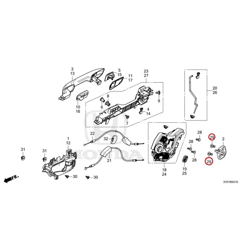 [NEW] JDM HONDA ZR-V RZ3 2023 Rear Door Locks/Outer Handles GENUINE OEM - Image 42