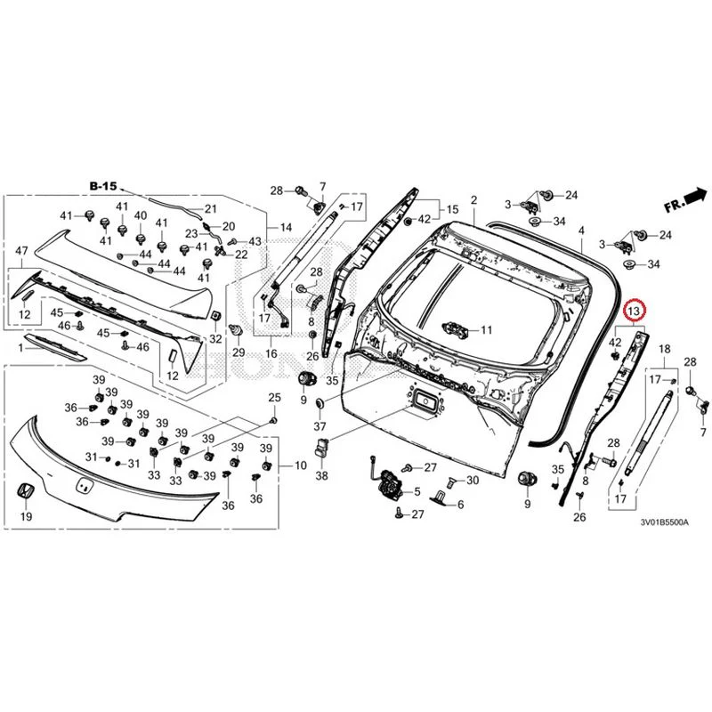 [NEW] JDM HONDA ZR-V RZ3 2023 Tailgate GENUINE OEM - Image 20