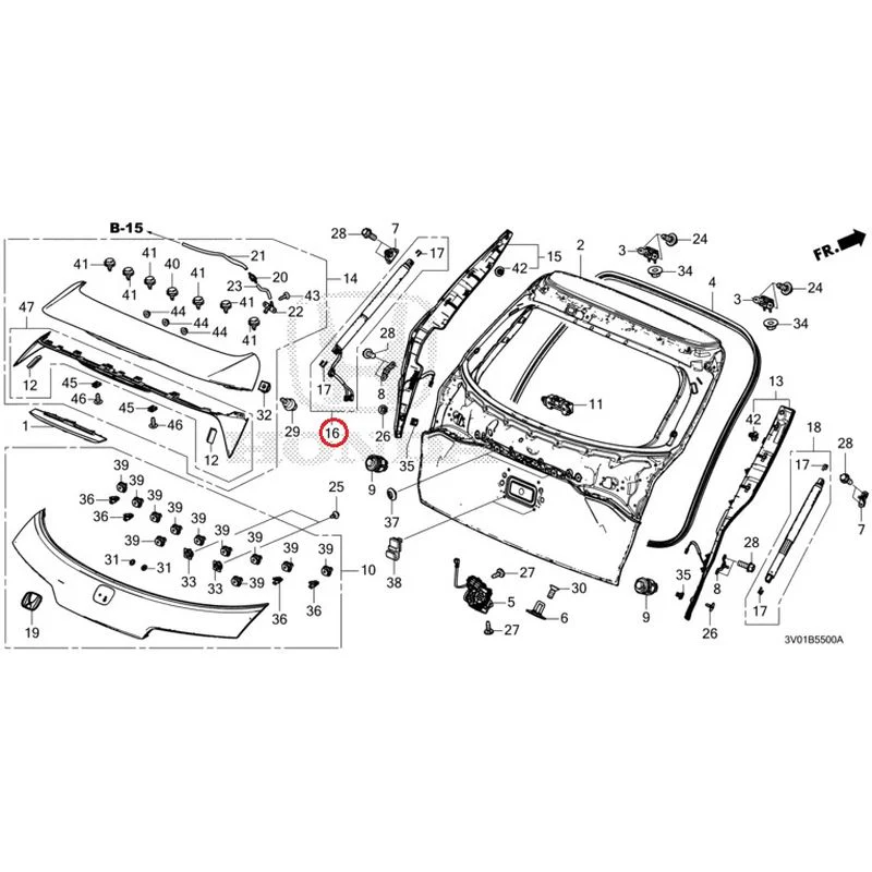 [NEW] JDM HONDA ZR-V RZ3 2023 Tailgate GENUINE OEM - Image 29