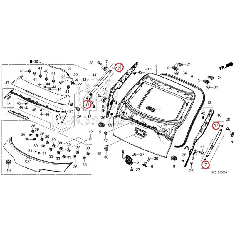 [NEW] JDM HONDA ZR-V RZ3 2023 Tailgate GENUINE OEM - Image 30