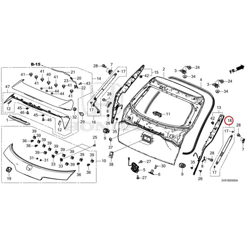 [NEW] JDM HONDA ZR-V RZ3 2023 Tailgate GENUINE OEM - Image 31