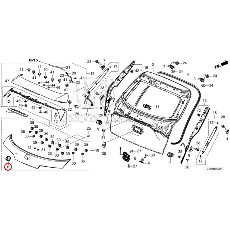 [NEW] JDM HONDA ZR-V RZ3 2023 Tailgate GENUINE OEM - Image 32