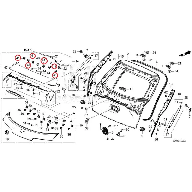 [NEW] JDM HONDA ZR-V RZ3 2023 Tailgate GENUINE OEM - Image 54