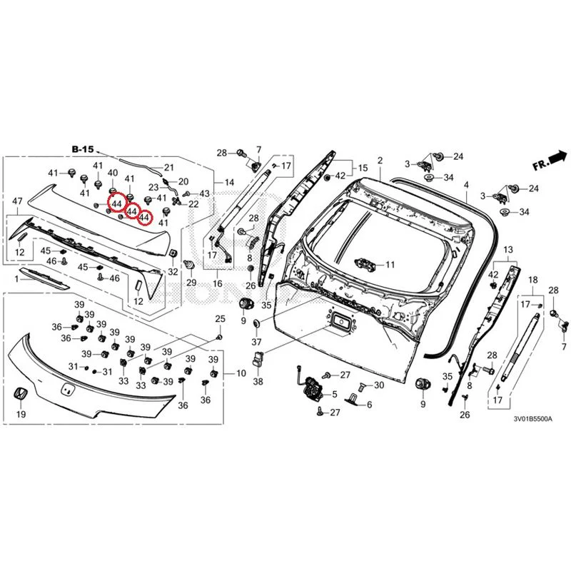 [NEW] JDM HONDA ZR-V RZ3 2023 Tailgate GENUINE OEM - Image 57
