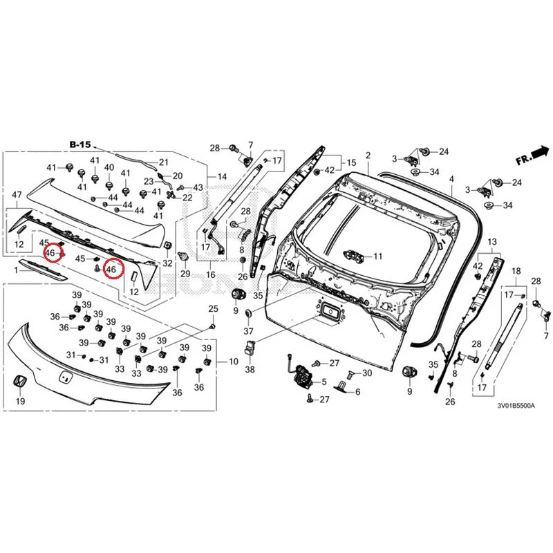 [NEW] JDM HONDA ZR-V RZ3 2023 Tailgate GENUINE OEM - Image 59