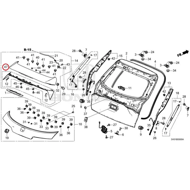 [NEW] JDM HONDA ZR-V RZ3 2023 Tailgate GENUINE OEM - Image 60