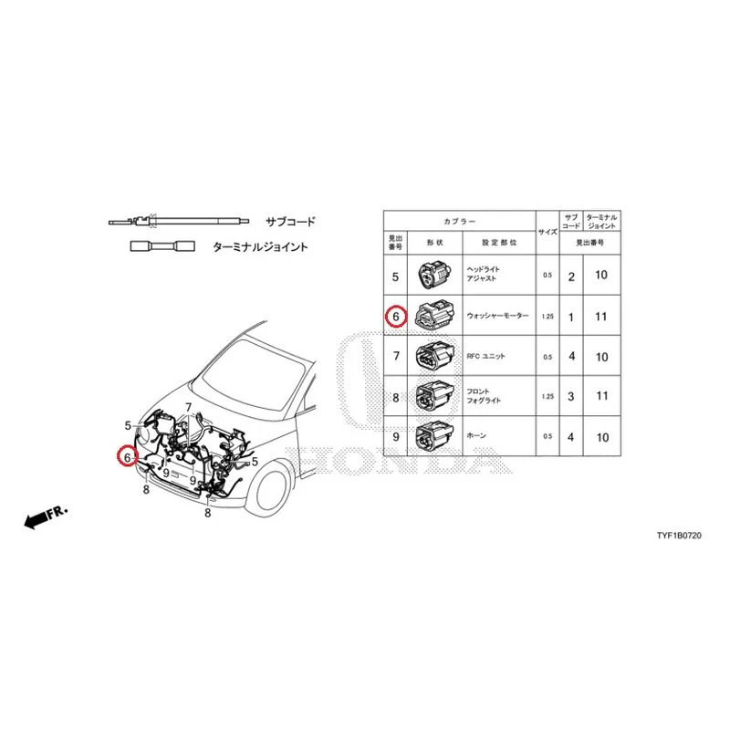 [NEW] JDM HONDA Honda e ZC7 2023 Electrical Connector (Front) GENUINE OEM - Image 7