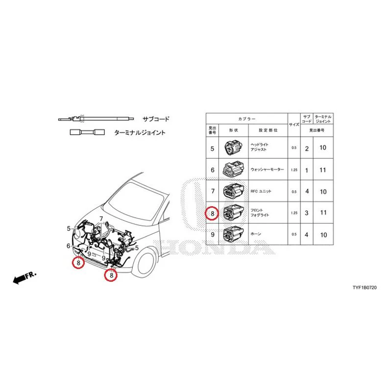 [NEW] JDM HONDA Honda e ZC7 2023 Electrical Connector (Front) GENUINE OEM - Image 9