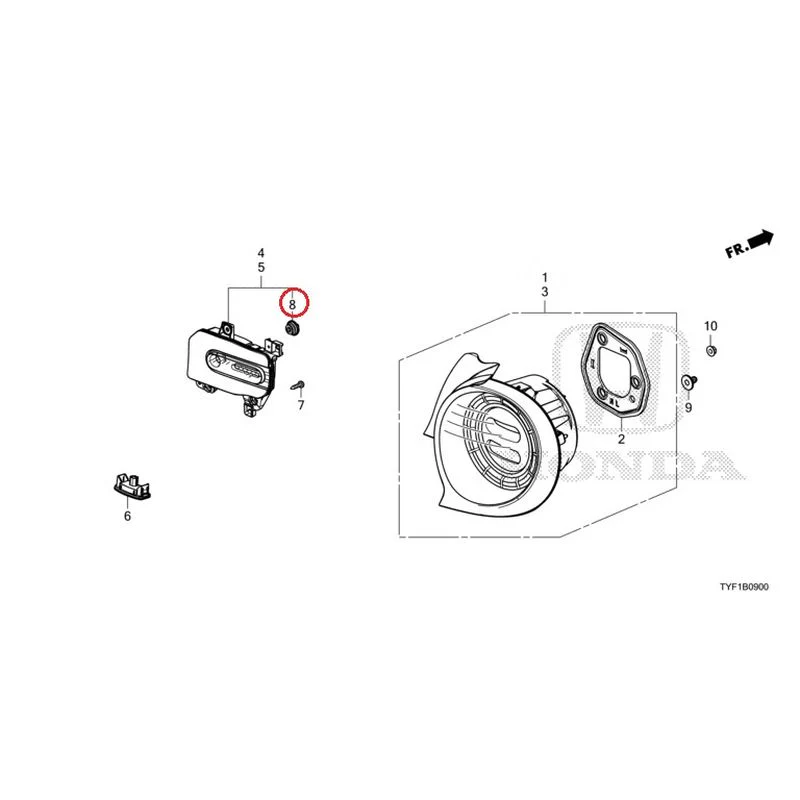 [NEW] JDM HONDA Honda e ZC7 2023 Tail Lights/License Lights GENUINE OEM - Image 9