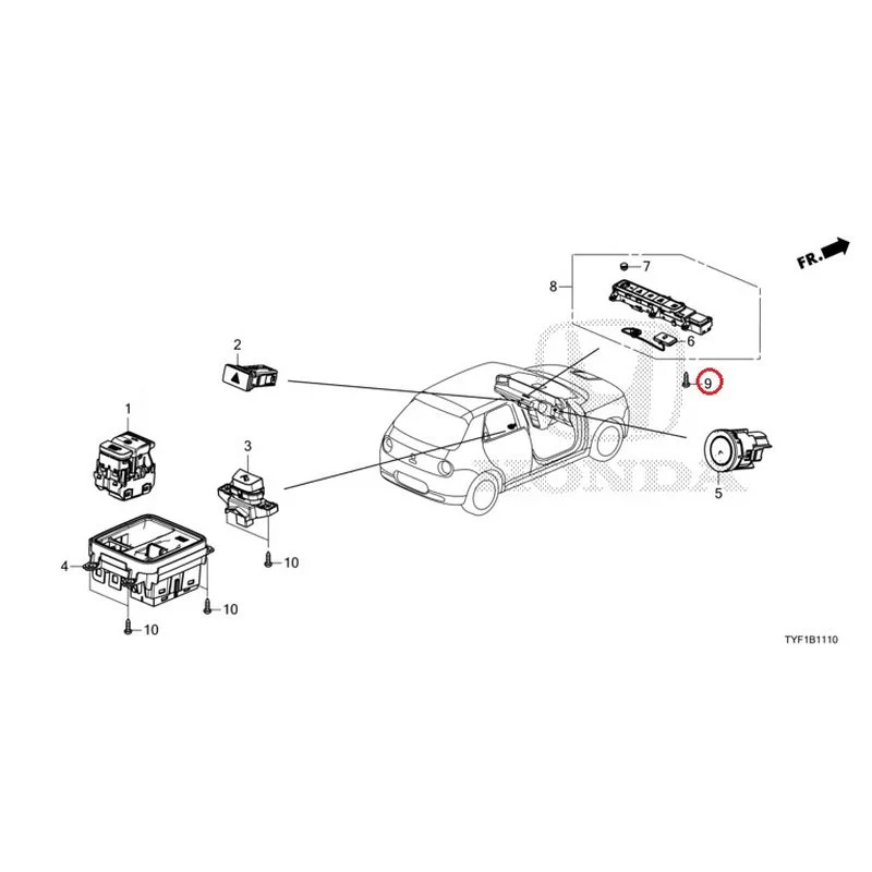 [NEW] JDM HONDA Honda e ZC7 2023 Switches GENUINE OEM - Image 10