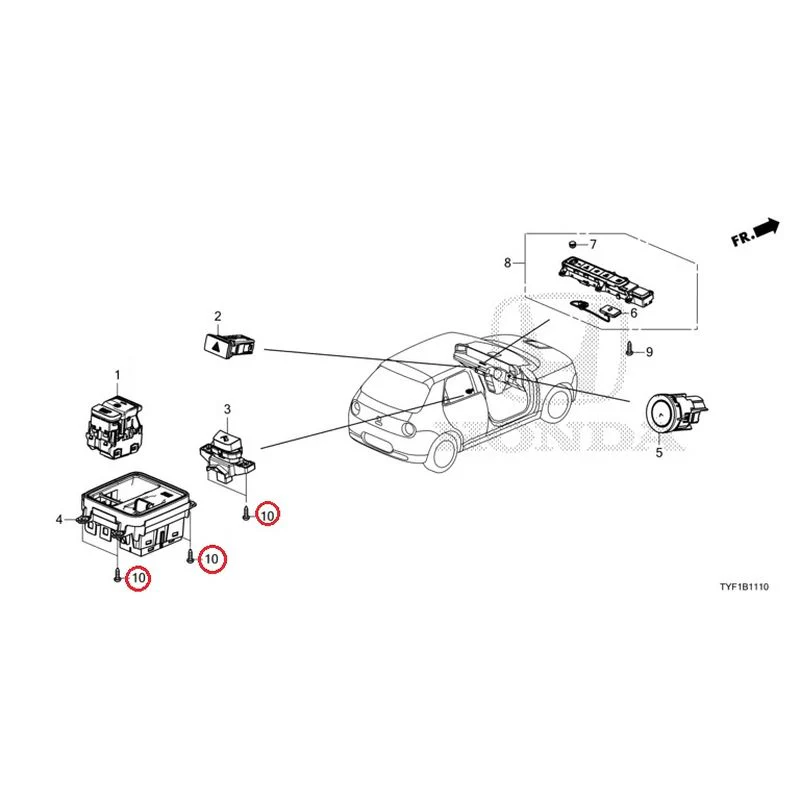 [NEW] JDM HONDA Honda e ZC7 2023 Switches GENUINE OEM - Image 11