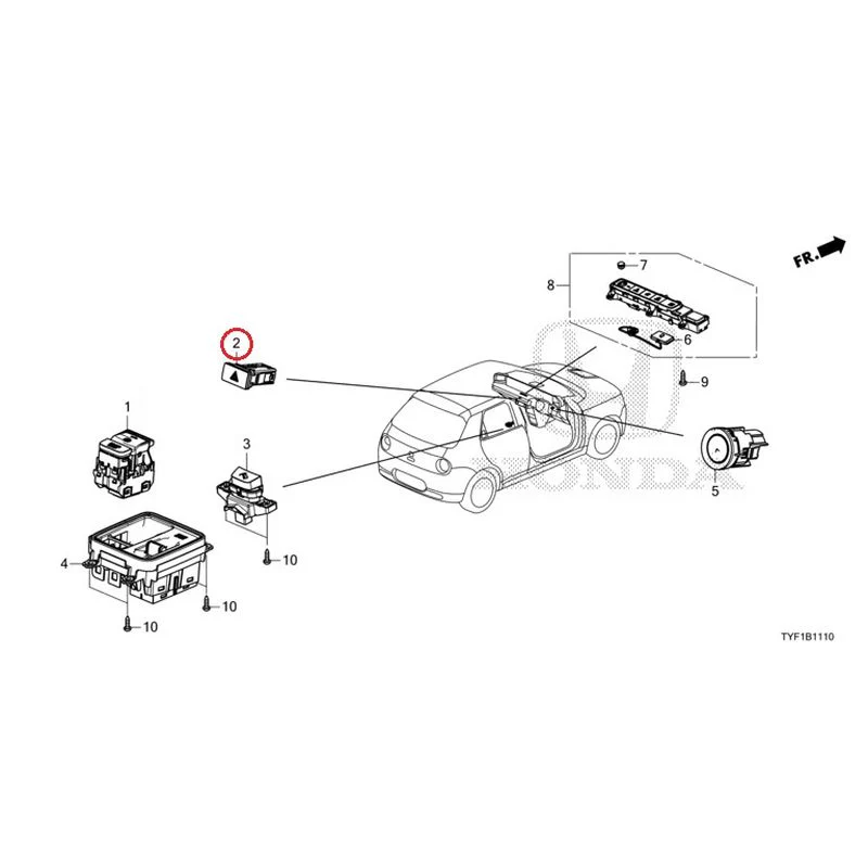 [NEW] JDM HONDA Honda e ZC7 2023 Switches GENUINE OEM - Image 3