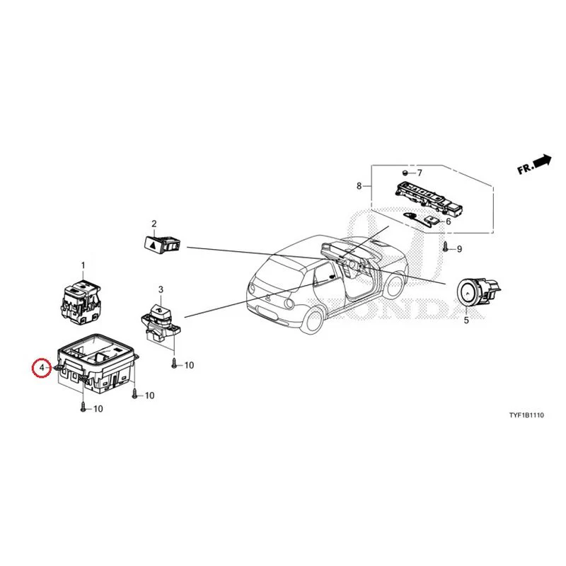 [NEW] JDM HONDA Honda e ZC7 2023 Switches GENUINE OEM - Image 5