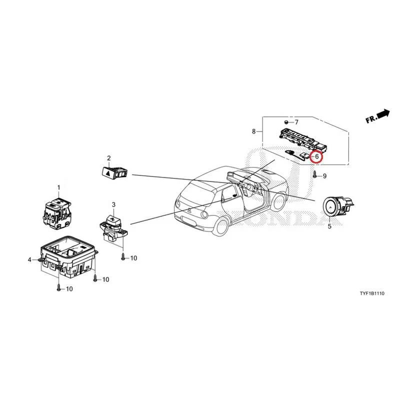 [NEW] JDM HONDA Honda e ZC7 2023 Switches GENUINE OEM - Image 7