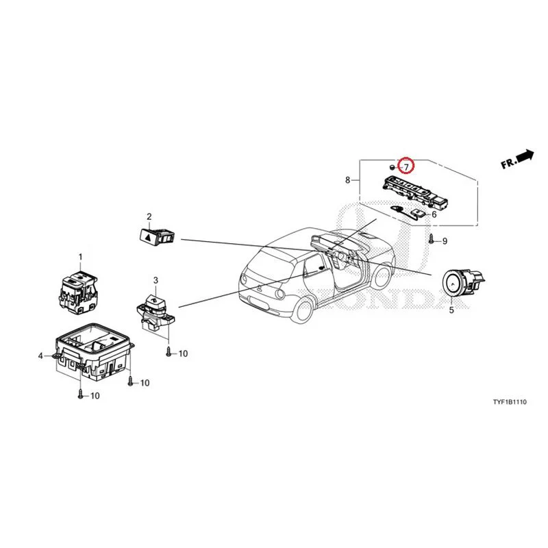 [NEW] JDM HONDA Honda e ZC7 2023 Switches GENUINE OEM - Image 8
