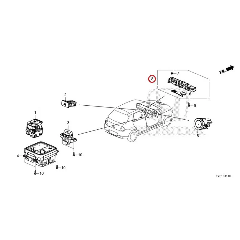 [NEW] JDM HONDA Honda e ZC7 2023 Switches GENUINE OEM - Image 9