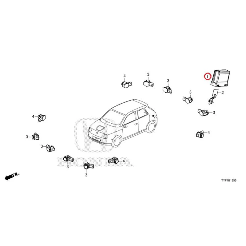 [NEW] JDM HONDA Honda e ZC7 2023 Parking Sensor GENUINE OEM - Image 2