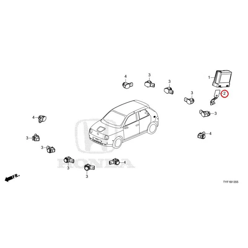 [NEW] JDM HONDA Honda e ZC7 2023 Parking Sensor GENUINE OEM - Image 3